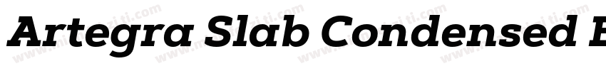 Artegra Slab Condensed Bold字体转换